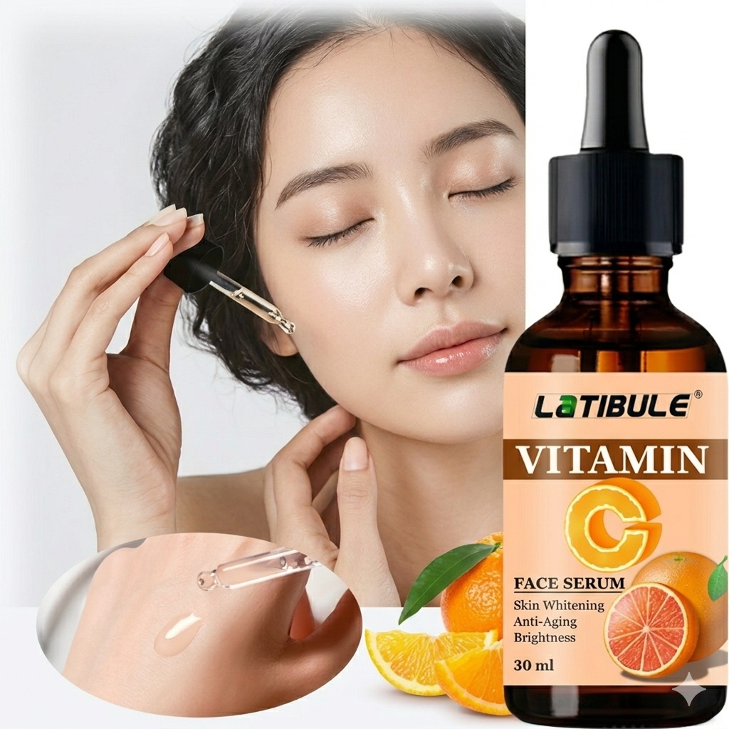 Latibule Vitamin C Face Serum – Brightening & Anti-Aging Skin Repair (30ml)